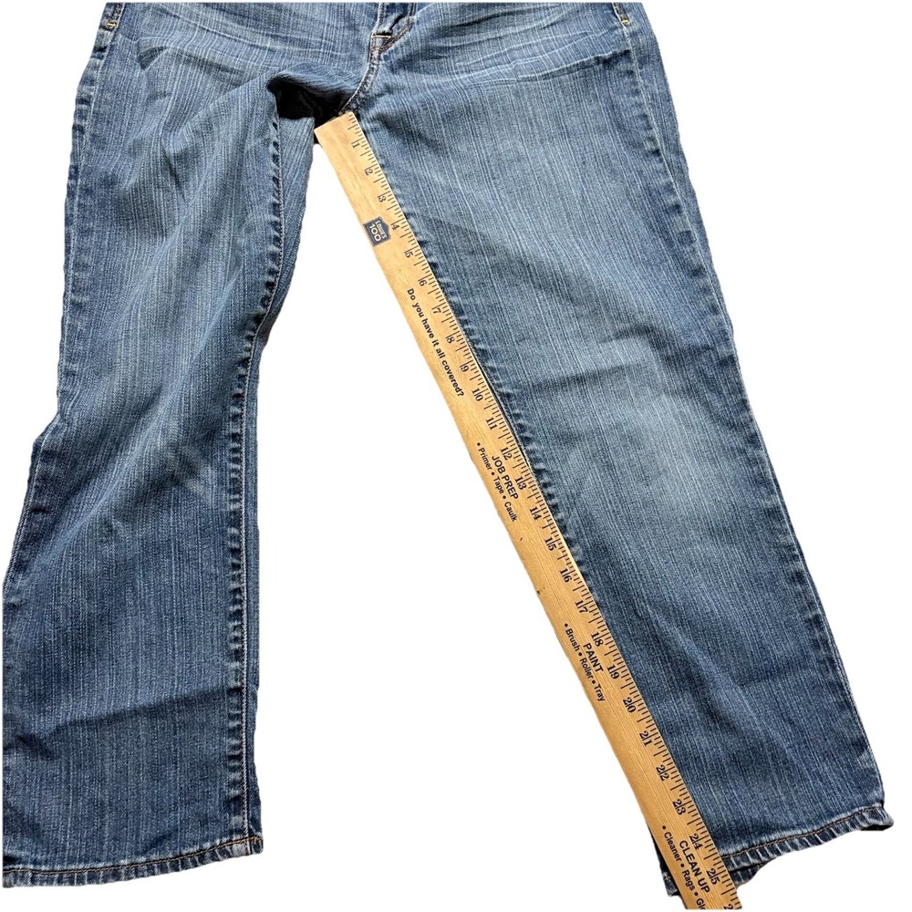 Lucky Brand Jeans Womens 8/29 Distressed Blue Denim Sofia Capri Crop Leg Comfort - Picture 6 of 13
